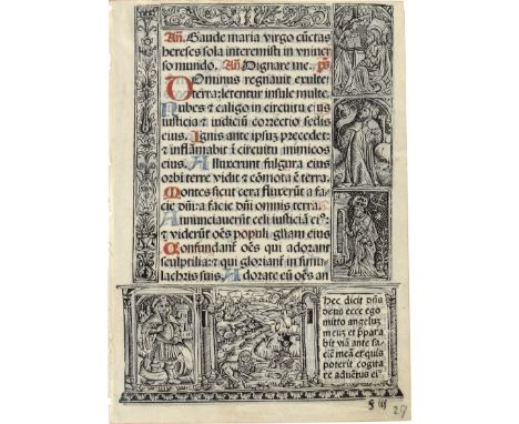 Haebler, Konrad. I) Der deutsche Wiegendruck (in Original-Typenbeispielen). 2 Bände 72 S., 1 Bl. (Textheft) mit zusammen 115 