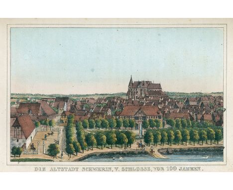 Lisch, G(eorg). C(hristian). F(riedrich). Meklenburg in Bildern. Redigiert und mit erläuterndem Texte begleitet. 4 Teile in 1