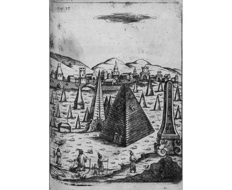 -- Mit drei seltenen Schabkunstblättern-- Gröben, Otto Friedrich von der. Orientalische Reise-Beschreibung. Nebst der Branden