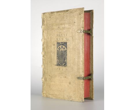 -- Prachtexemplar mit dem silbernen Supralibros der ersten Bibliothek von Stolberg-Wernigerode-- Paracelsus, Theophrast. Opus