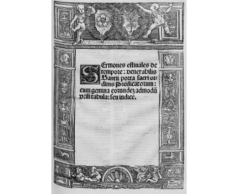 -- "America insula nuper inventa"-- Sanctius de Porta. Opus concionatorium venerabilis Santii de porta: sacri ordinis Predica