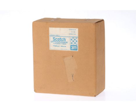A Wholesale Box of Scotch Dynarange Cassette Triple Packs (10), a maker's box containing 10x triple backs of C-90 cassette ta