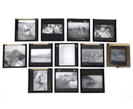 Lantern Slides Camping 1920s A small group showing a group camping in the 1920s. Very Good