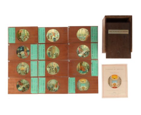 Magic Lantern. The Jackdaw of Rheims The Jackdaw of Rheims boxed set of lantern slides with leaflet. Complete set of 12 slide