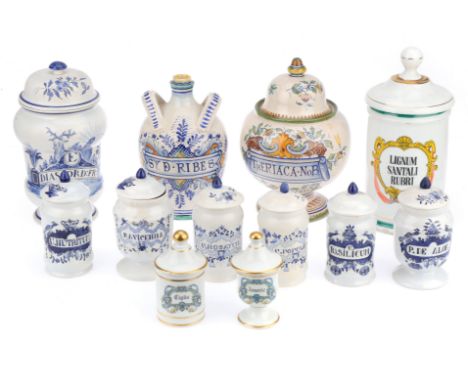 A Large Collection of Reproduction Chemists &amp; Apothecary Ceramic Jars, A Large Collection of Reproduction Chemists &amp; 