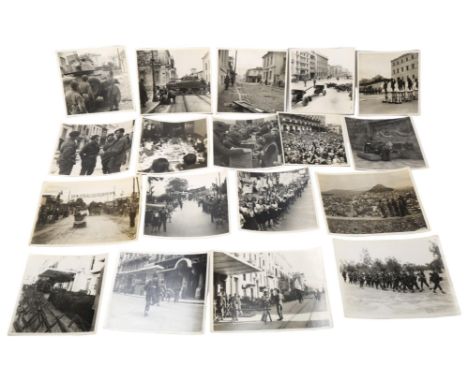 A group of approximately 200 Second World War Period photographs from the liberation of Greece, including photo of Sir Winsto