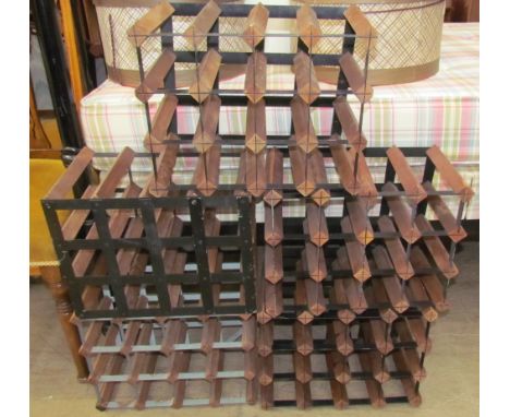 A collection of wine racks