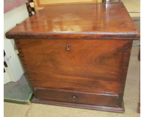 A 19th century mahogany wine cooler, (converted) 