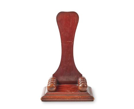 A VICTORIAN MAHOGANY SALVER OR PLATE STAND  MID 19TH CENTURY  With a printed paper label 'A8405 MILLAR &amp; BEATTY, Ltd Hous