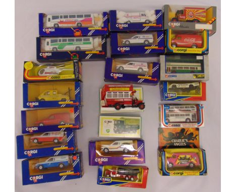 A quantity of Corgi diecast cars and trucks