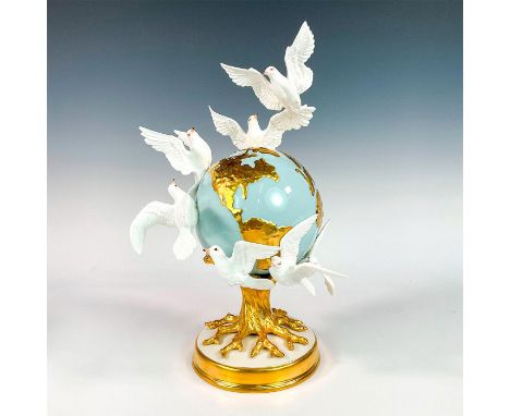 Celebrating the 50th anniversary of Boehm Porcelain Studio. A beautiful hand crafted and hand painted figure of Earth atop of