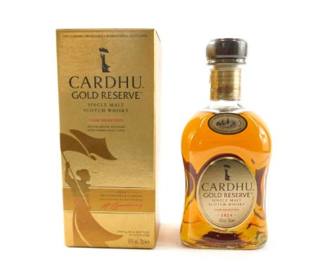 A bottle of Cardhu gold reserve single malt Scotch whisky, cask selection. 