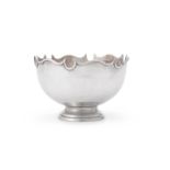 A SILVER ROSE BOWL, THOMAS BRADBURY & SONS LTD