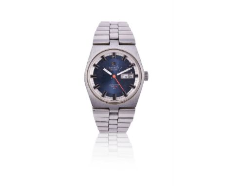 
	
		TISSOT, PR 516 GL
		STAINLESS STEEL BRACELET WATCH WITH DAY AND DATE, CIRCA 1974
		Movement: Cal. 2571, automatic
		Case