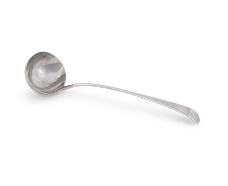 
	
		A GEORGE III SILVER OLD ENGLISH PATTERN SOUP LADLE 
		MAKER'S MARK IB, LONDON 29TH MAY 1804 - 10TH OCTOBER 1804 
		Engra