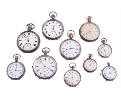 
	
		A COLLECTION OF WHITE METAL POCKET WATCHES
		To include silver examples, recommended for spares and repairs purposes onl