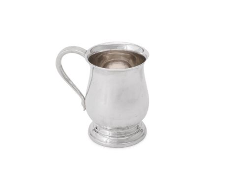 
	
		A SILVER BALUSTER PINT MUG 
		JOSEPH GLOSTER LTD, BIRMINGHAM 1931 
		With a slightly everted rim, a plain loop handle an