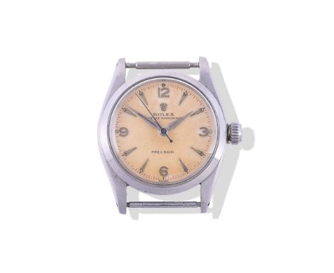 
	
		ROLEX, SPEEDKING, REF. 6420
		STAINLESS STEEL WRIST WATCH, NO. 53611, CIRCA 1954
		Movement: Cal. 1210, manual wind, 18 