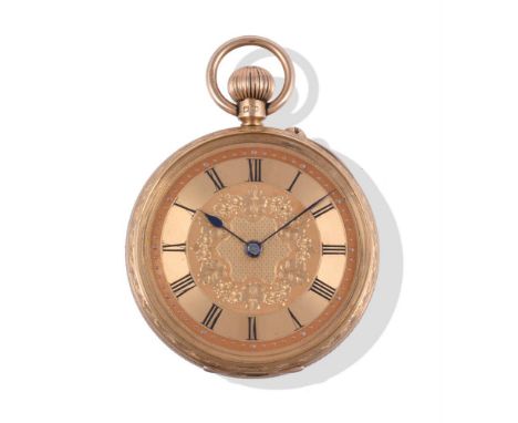 
	
		RIDDEL &amp; CO., BELFAST
		18 CARAT GOLD KEYLESS WIND OPEN FACE POCKET WATCH, CIRCA 1892
		Movement: Three quarter plat