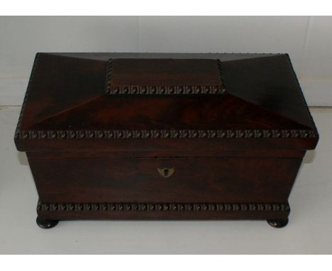 Regency Period Mahogany tea caddy