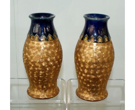Pair of Art Nouvea Royal Doulton vases, undamaged