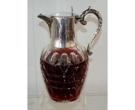 Stunning Edwardian Silver claret jug, London 1904 with markers marks of William Hutton &amp; sons Ltd, very good condition wi