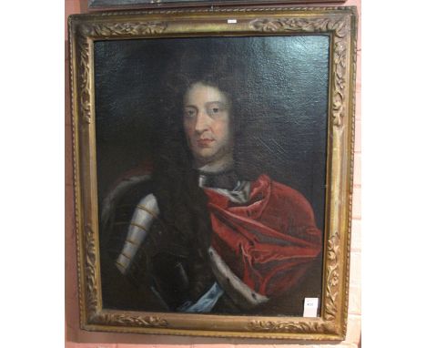 British School, after the 17th Century original, portrait of a military gentleman, possibly Oliver Cromwell, oils on canvas. 