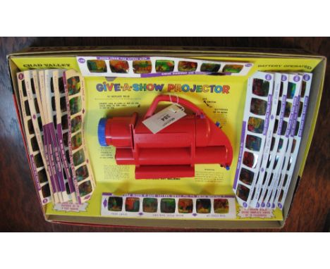 Rare Doctor Who 'Give a Show' Projector Chad Valley game with red projector.