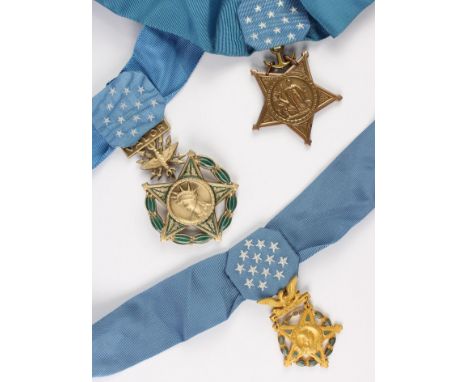 Vereinigte Staaten von Amerika,  Congress Medal of Honor für militärische Tapferkeit, gestiftet 1861. Halsdekorationen der Ar