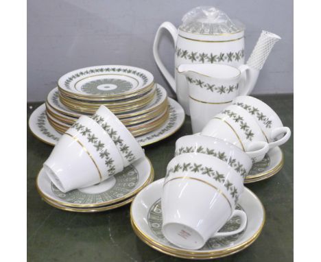 A Spode Provence six setting tea set, lacking sugar bowl **PLEASE NOTE THIS LOT IS NOT ELIGIBLE FOR IN-HOUSE POSTING AND PACK