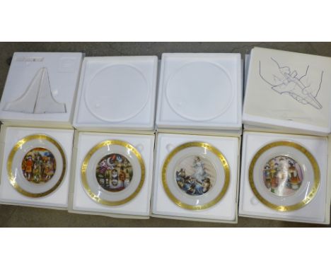 A set of twelve Goebel Hans Christian Andersen plates, boxed 