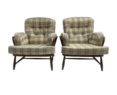 Ercol - pair 'Jubilee' armchairs Dimensions: Length/Width:&nbsp;84cm&nbsp;