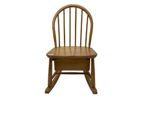 Ercol - Model 325 light elm and beech child's rocking chairDimensions: Length/Width:&nbsp;41cm&nbsp;
