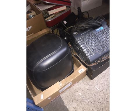 Pond equipment to include filter / pump, automatic feeder, UV light, air pump - 2 boxes. 