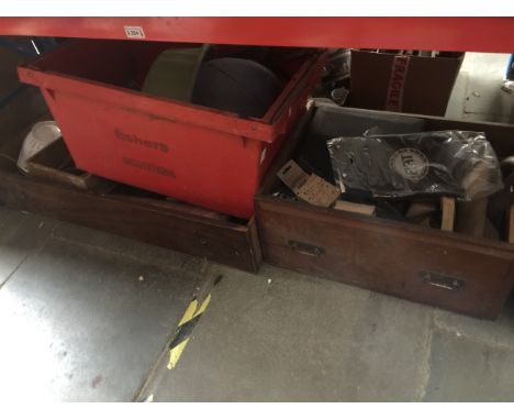2 large drawers and a box of misc tools and garageware. 