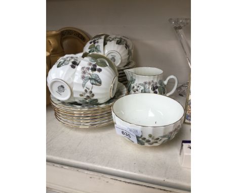 A Royal Worcester Lavinia part tea set, approximately 25 pieces. 