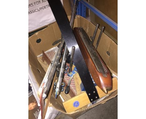 A box of tools, etc 