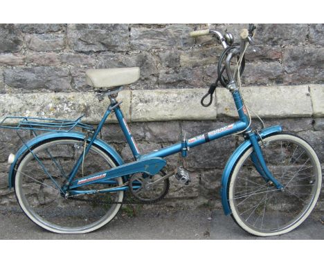 A vintage Super De Luxe folding three speed bicycle together with a further Halfords example (2) (af) 