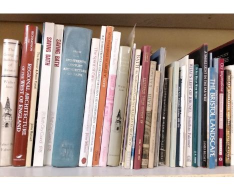 A good collection of architectural books, particularly relating to Bristol and Bath, (55 volumes approx) 