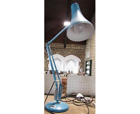 A late 20th century blue Anglepoise lamp stamped 'Anglepoise Lighting Ltd'. 