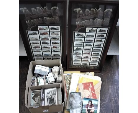 A mixed collection of items to include a collection of 3D football cards produced by The Sun, dating from the 1970s, a collec