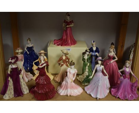 A Coalport figure Bolero, Jenny, Midwinter Ball Carolyn, Lady Harriet, Joan, Charity Ball Victoria, others, one boxed, some c