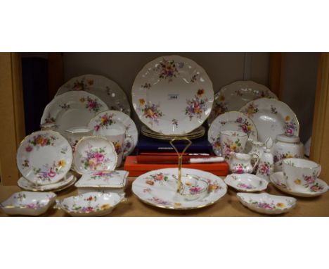 A Royal Crown Derby Posies single tier cake stand, boxed;  others including ginger jar, plates, cups, trinket dishes, vases, 