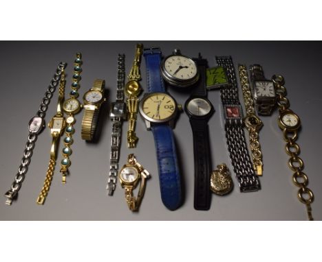 Watches - a Citizen Eco Drive stainless steel bracelet watch; others Regency, Sekonda, Casio etc;  an Ingersoll Chronostop ch