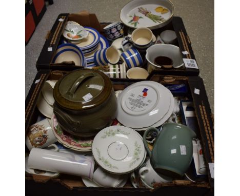 Ceramics - A T.G. Green part tea service;  others including plates, bowls etc;  a studio pottery casserole dish and cover, im