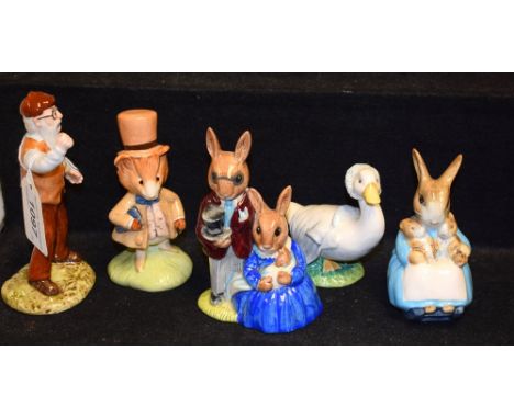 A Beswick Beatrix Potter model Amiable Guinea Pig; other similar Royal Albert Mr McGregor; Beswick Rebeccah Puddle-Duck, Mrs 