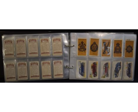 Cigarette Cards - album of sets, part sets and single items