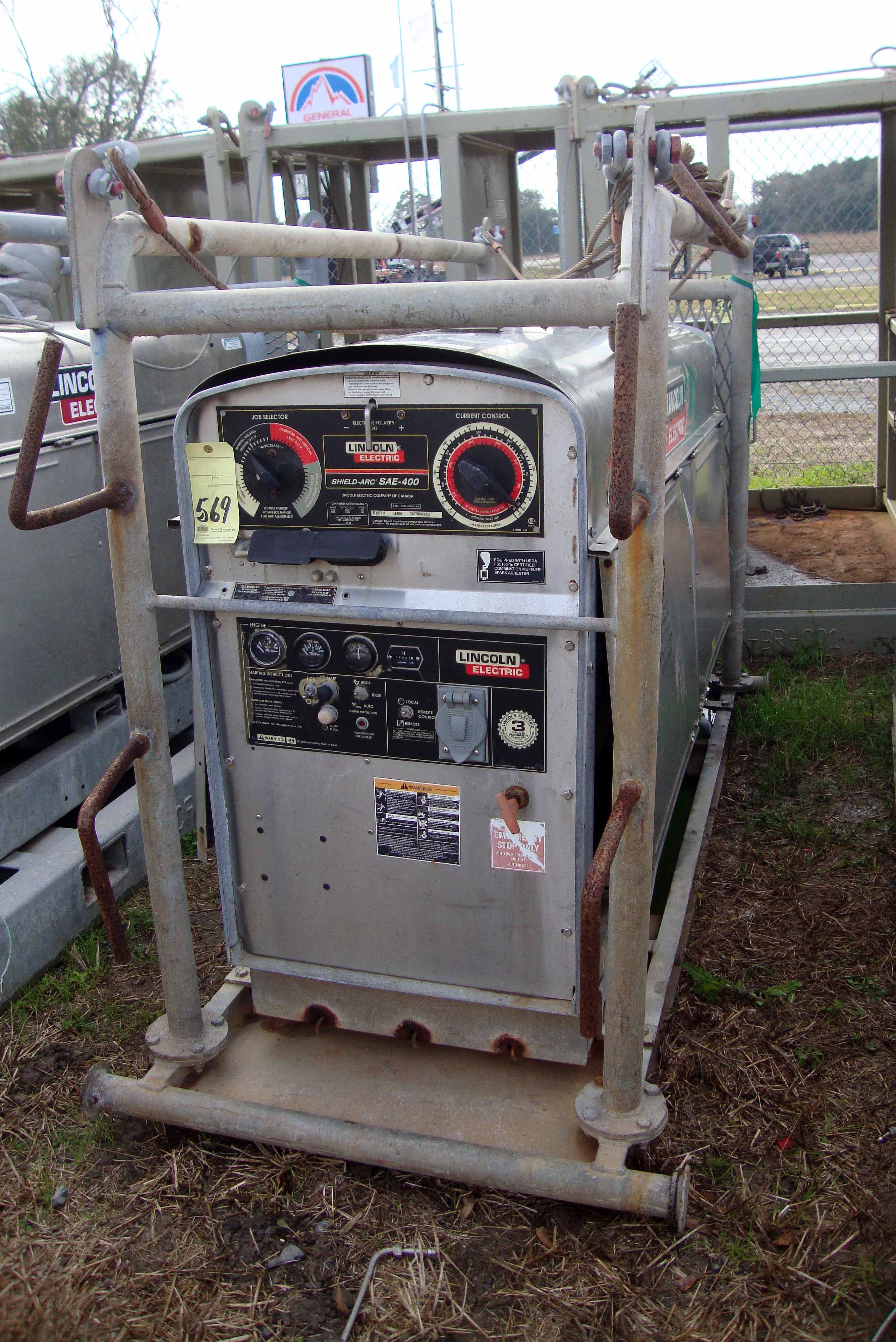 SEVERE DUTY DIESEL WELDING MACHINE, LINCOLN MDL. SAE400, new 2007, 400