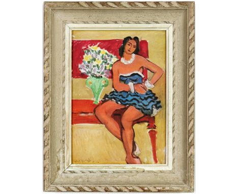HENRI MATISSE, The Dancer, off set lithograph, signed in the plate 1946, vintage French frame, 25cm x 20.5cm each.