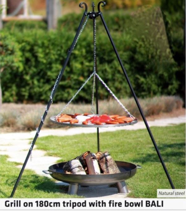 048883 bali 80cm pit with 180cm tripod and 70cm 048883 bali 80cm pit with 180cm tripod and 70cm